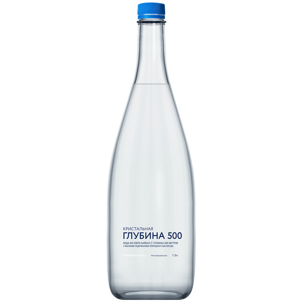 Глубинная байкальская вода «Кристальная глубина 500», ПЭТ 1.3 литра