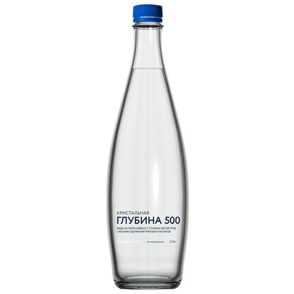 Глубинная байкальская вода «Кристальная глубина 500», ПЭТ 0.5 литра
