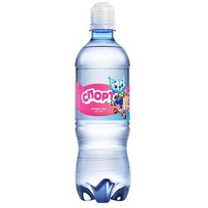 Природная вода Жемчужина Байкала (BAIKAL PEARL) SPORT для детей, ПЭТ 0.5 литра