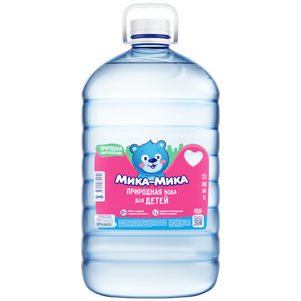 Природная байкальская вода для детей «Мика-Мика», ПЭТ 5 литров