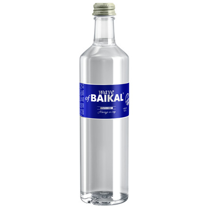 Природная вода Волна Байкала (Wave of BAIKAL) газ., стекло 0.5 литра